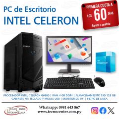 PC de Escritorio Intel Celeron